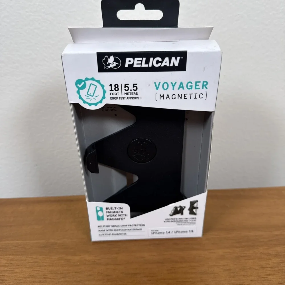 Pelican Voyager Magnetic Case For Magsafe for iPhone 14/13 BLACK